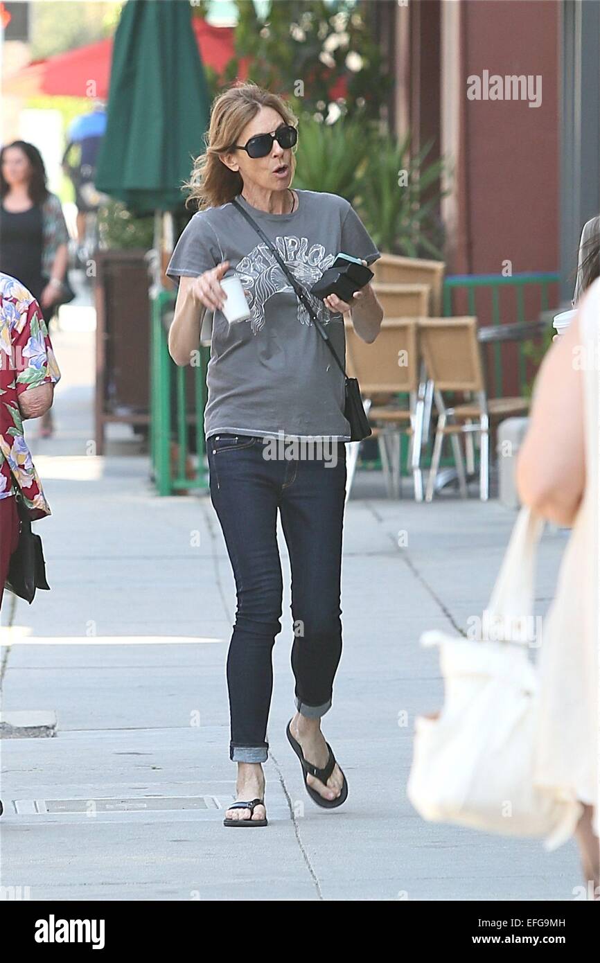 Kathryn Bigelow, Direktor des "The weh Locker," gesichtet auf einem Spaziergang mit Beverly Hills: Kathryn Bigelow wo: Los Angeles, California, Vereinigte Staaten von Amerika als: 1. August 2014 Stockfoto
