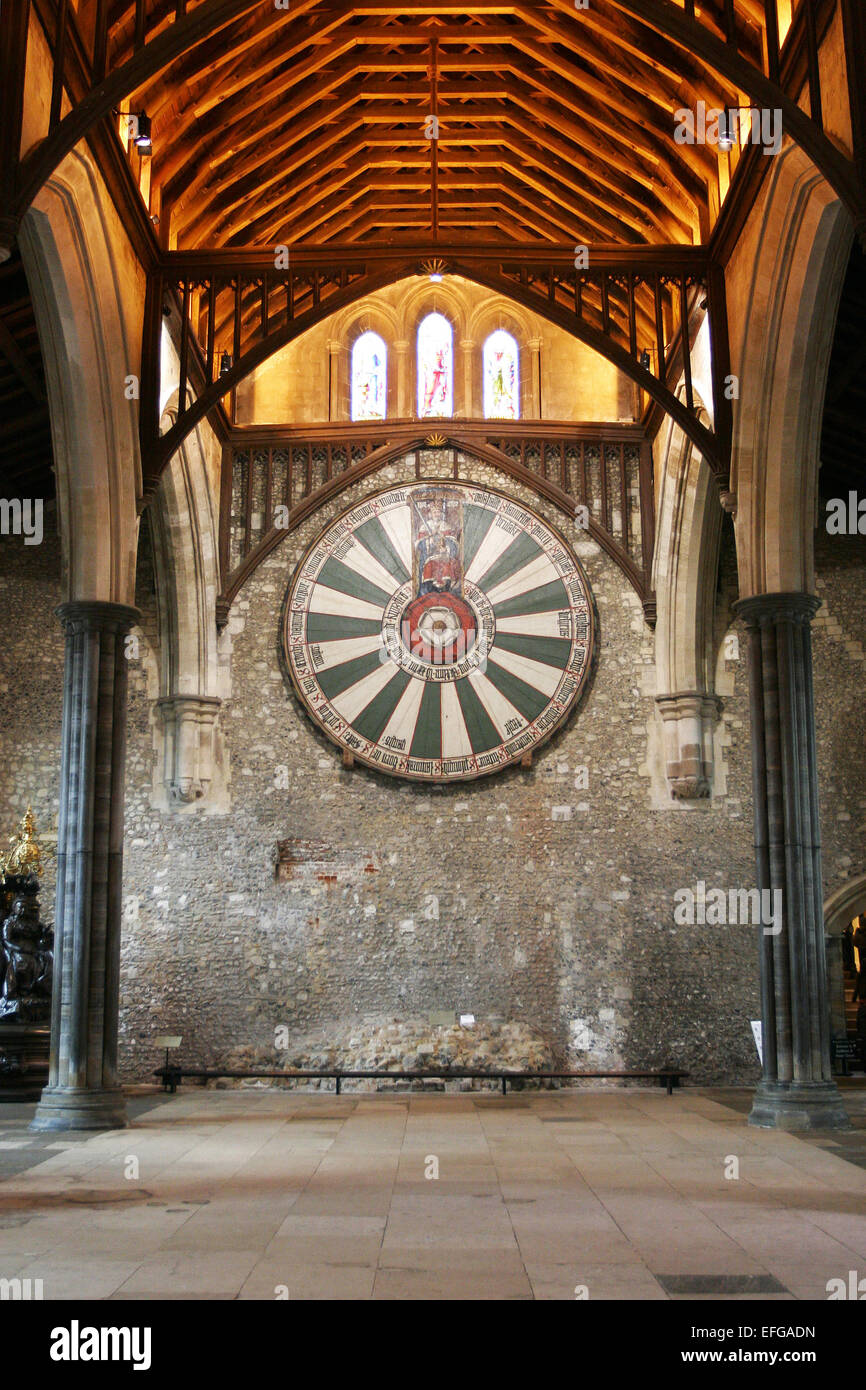 König Arthurs Tafelrunde in Winchester Stockfoto