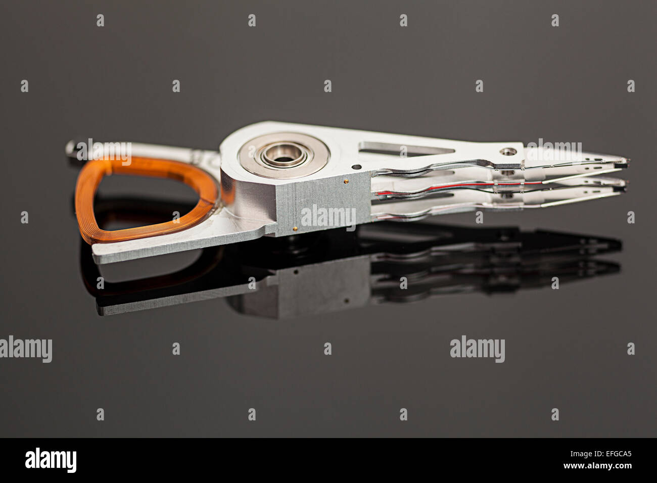 Festplatte-Schreib-Kopf Stockfoto