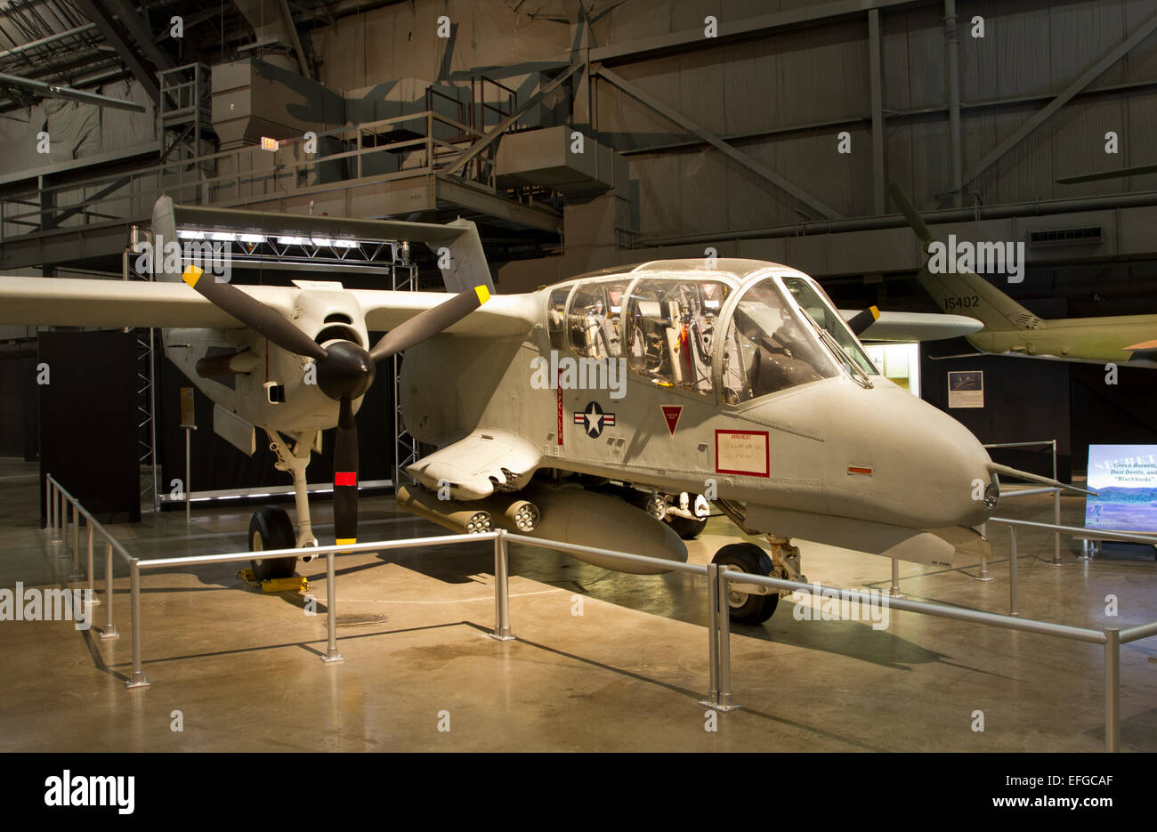 OV-10A "Bronco" Flugzeuge im Museum der Luftwaffe, Dayton Ohio Vereinigte Staaten Stockfoto
