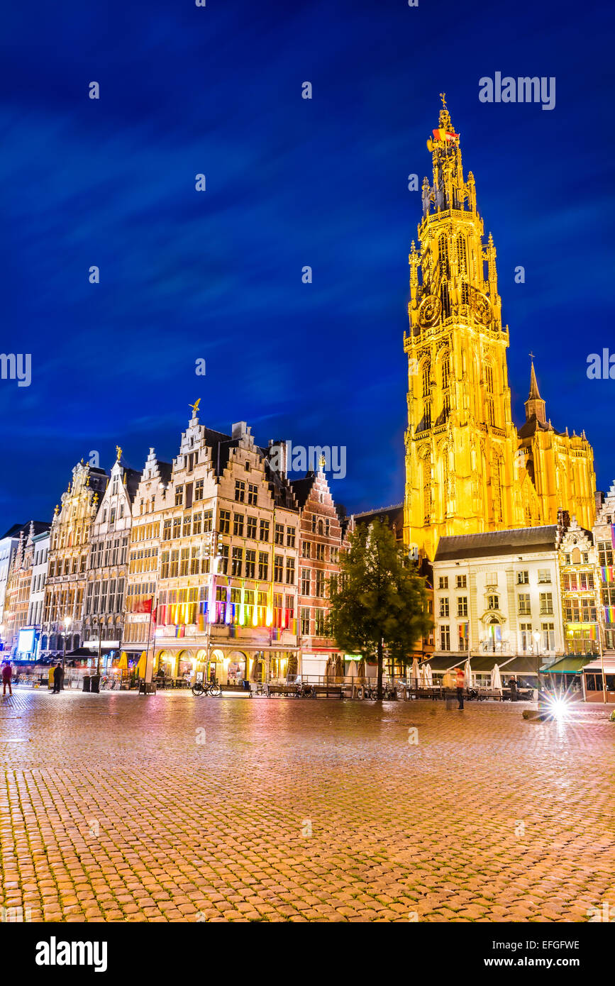 Antwerpen: Liebfrauenkirche größte gotische Kathedrale in Belgien, gebaut im Jahre 1352. Flandern (Belgien). Stockfoto