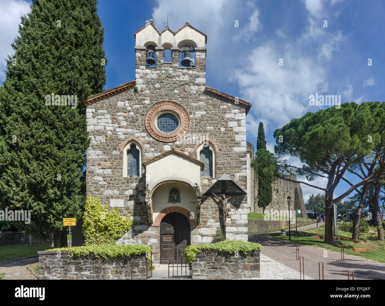 Kapelle in Gorizia schloss, capella di San Spirito, Gorizia, Friaul - Julisch Venetien, Italien Stockfoto
