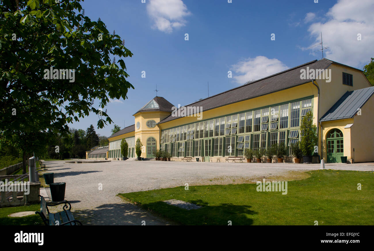 Orangerie auf dem Gelände des Schloss Esterhazy Palace, Eisenstadt, Burgenland, Österreich Stockfoto