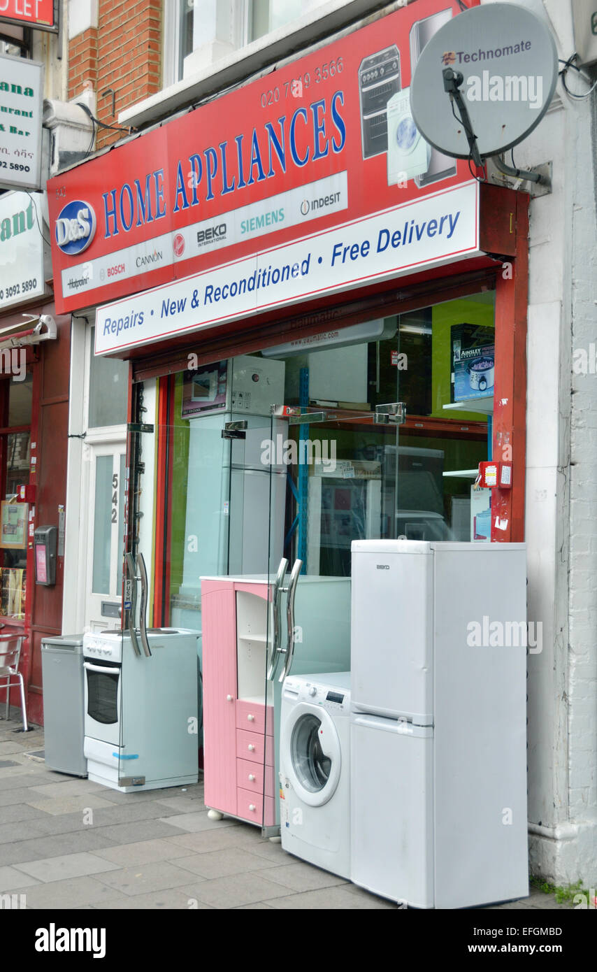 Home-Appliance-Geschäft Stockfoto