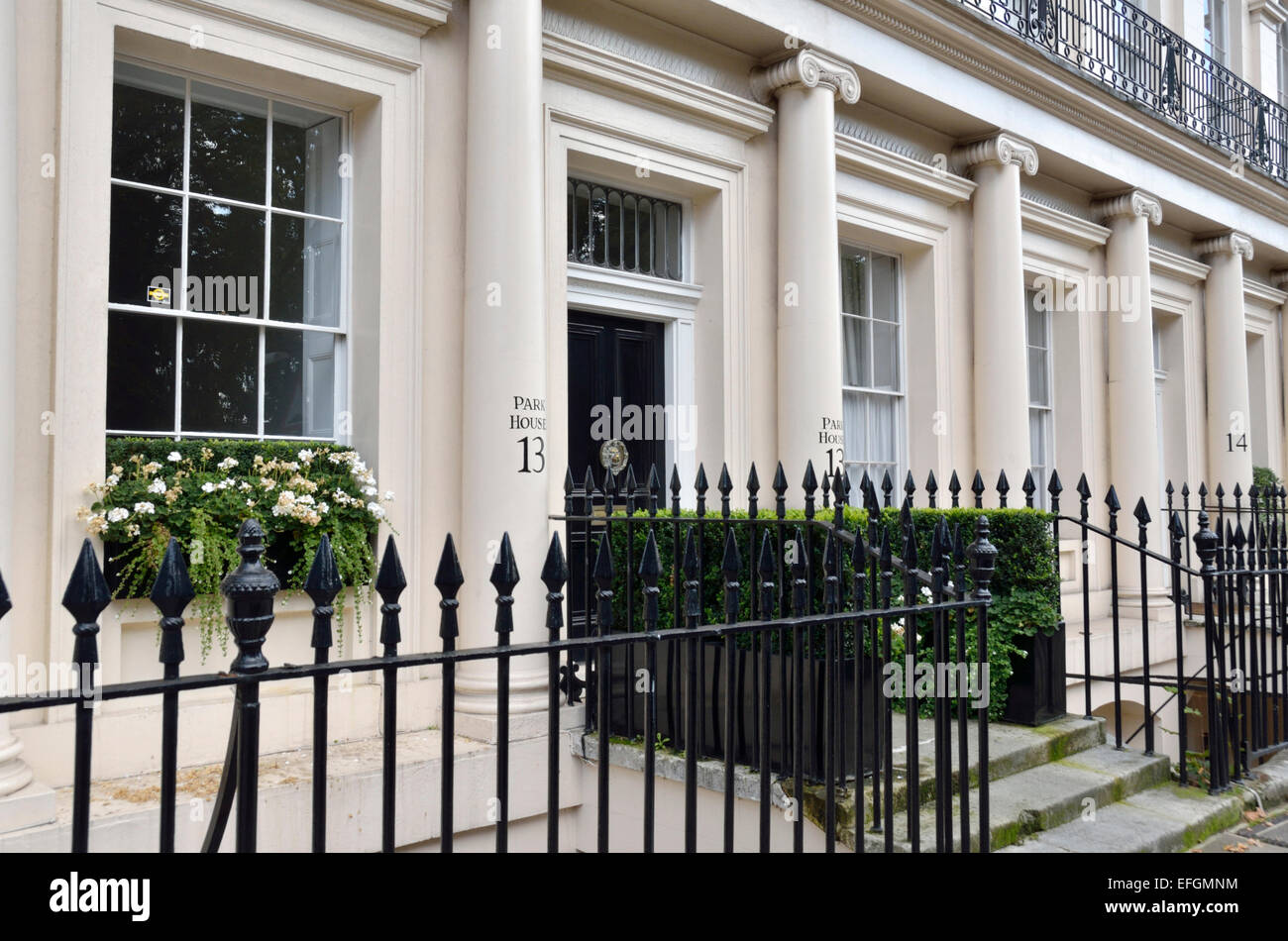 Park Square East befindet sich in der Nähe von Regents Park, London, UK. Stockfoto