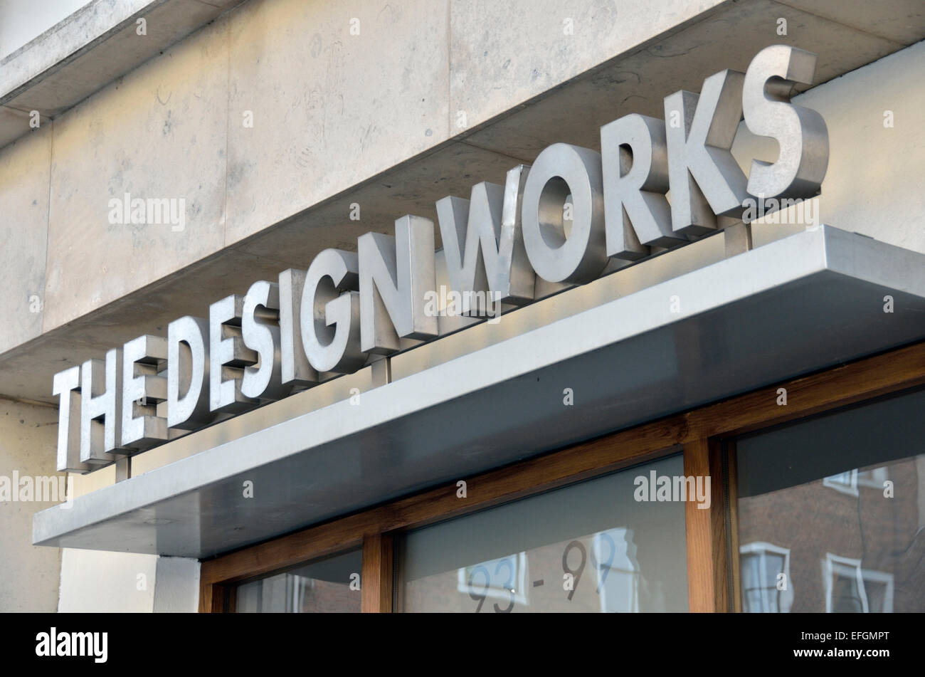 Die Konstruktionsarbeiten Appartementhaus in Goswell Road, Clerkenwell, London, UK. Stockfoto