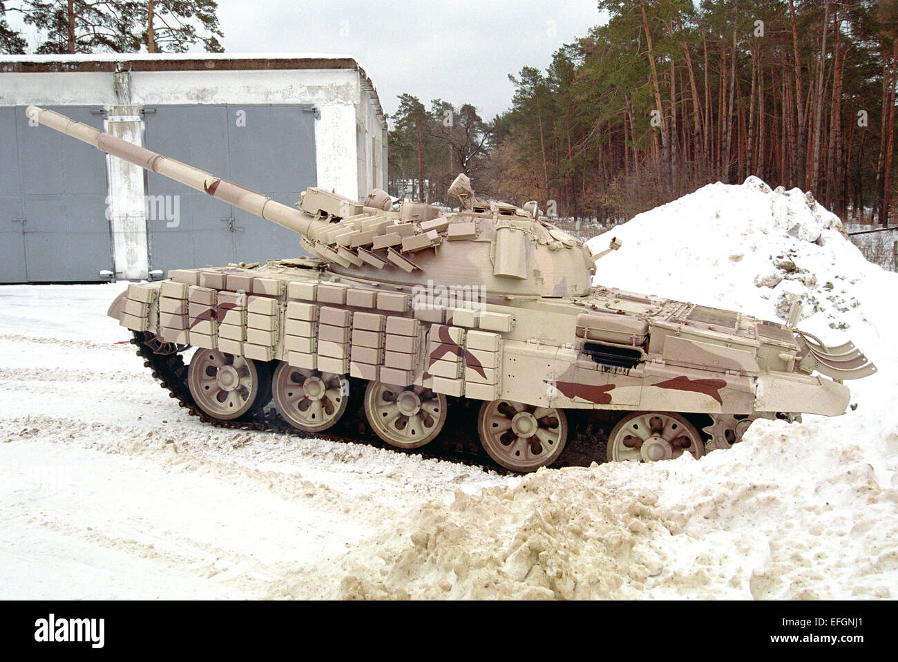 Main Battle Tank t-62. Stockfoto