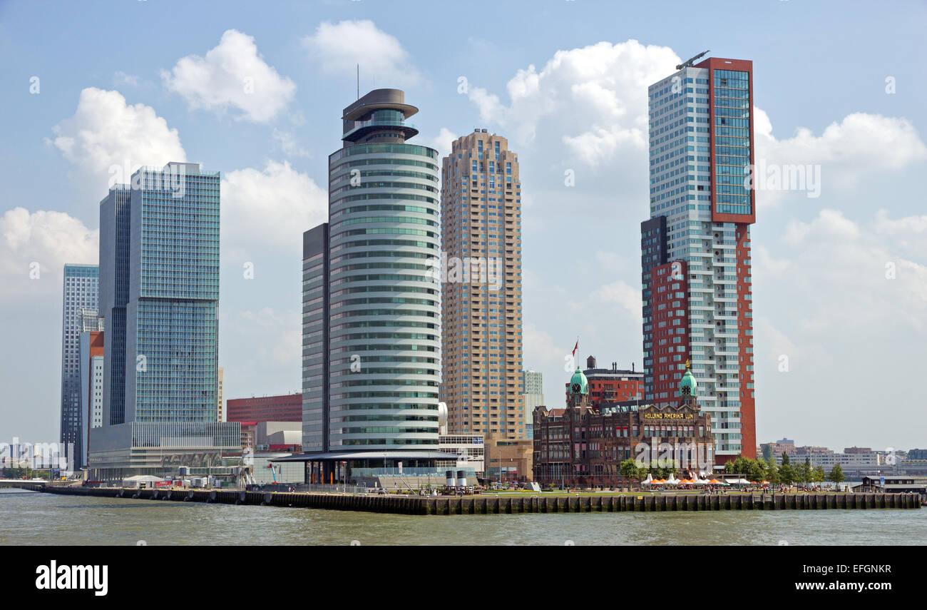 Skyline von Rotterdam, Niederlande Stockfoto