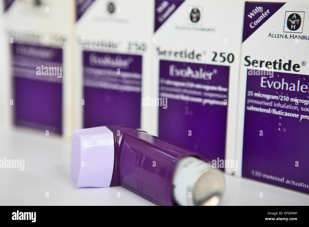 Inhalator für Asthmatiker Stockfoto