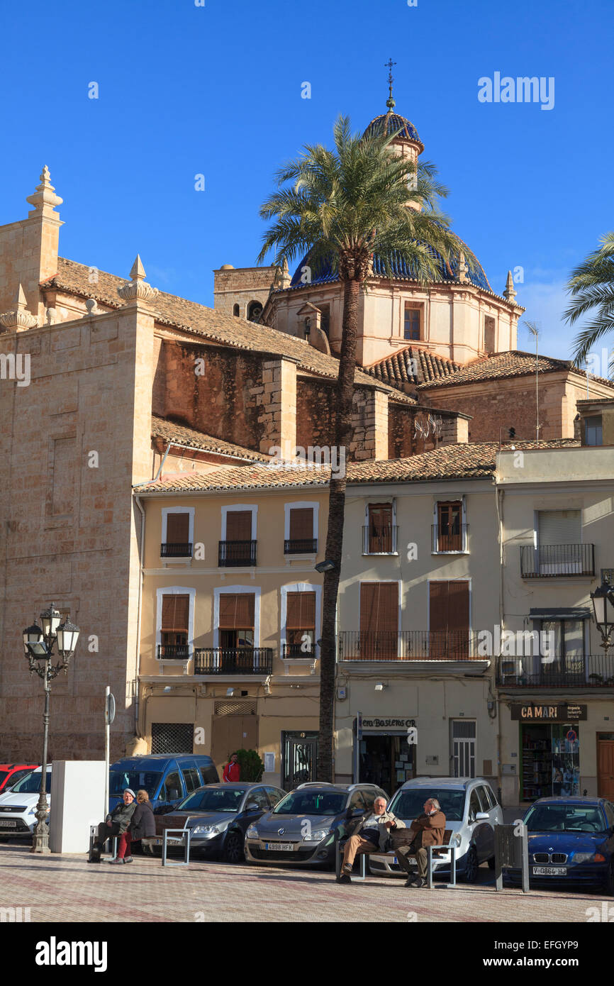 Die Kuppel der Kirche Nuestra Señora De La Asunción in Liria Spanien Stockfoto