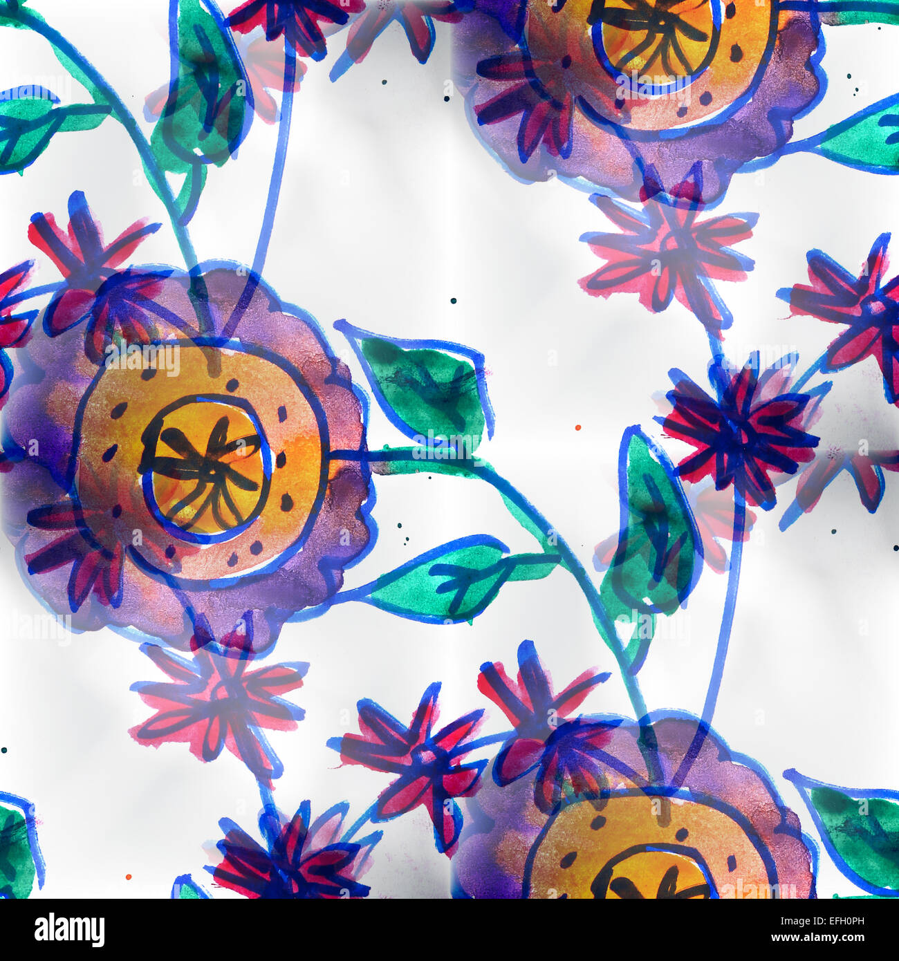 Wandbild Hintergrund Musterdesign Blumen Hintergrund Textur Tapete Schatten Stockfoto