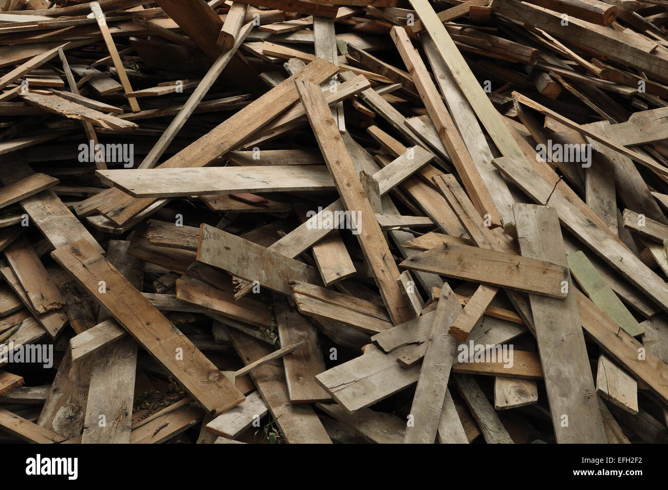 Holzbohlen abstrakten Hintergrund. Holzbretter gebrochen. Stockfoto