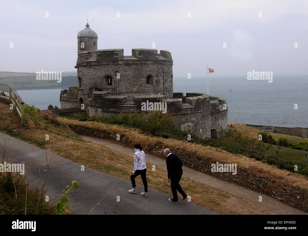 St. Mawes Castle, St. Mawes, Cornwall Stockfoto