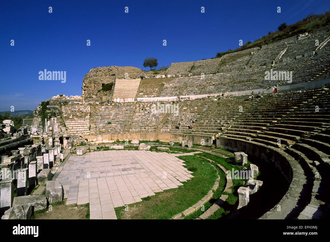 Türkei, Ephesus, römisches Theater Stockfoto