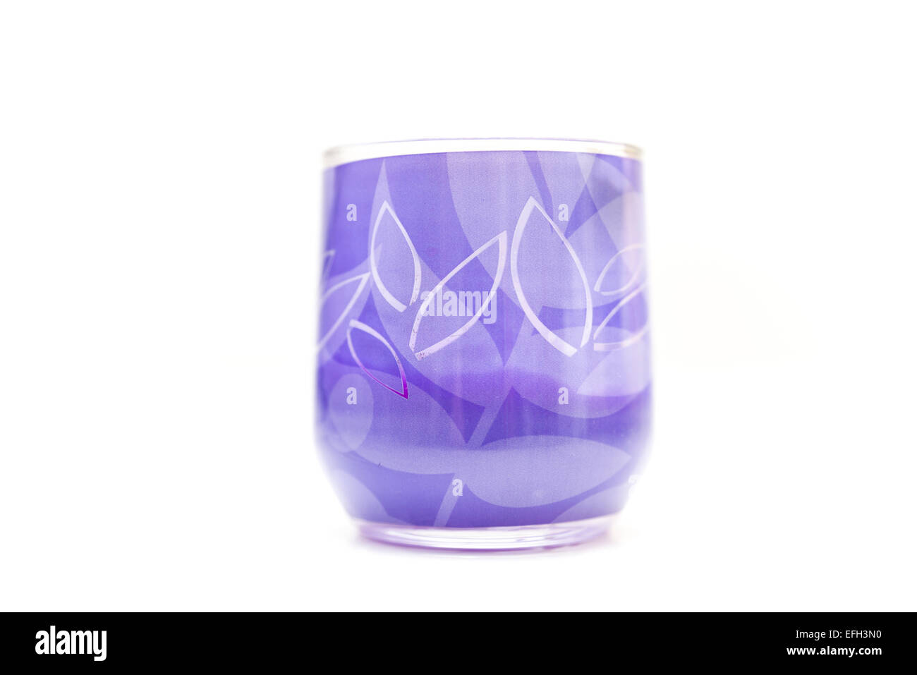 Glas-Design auf einem weißen Hintergrund Stockfoto