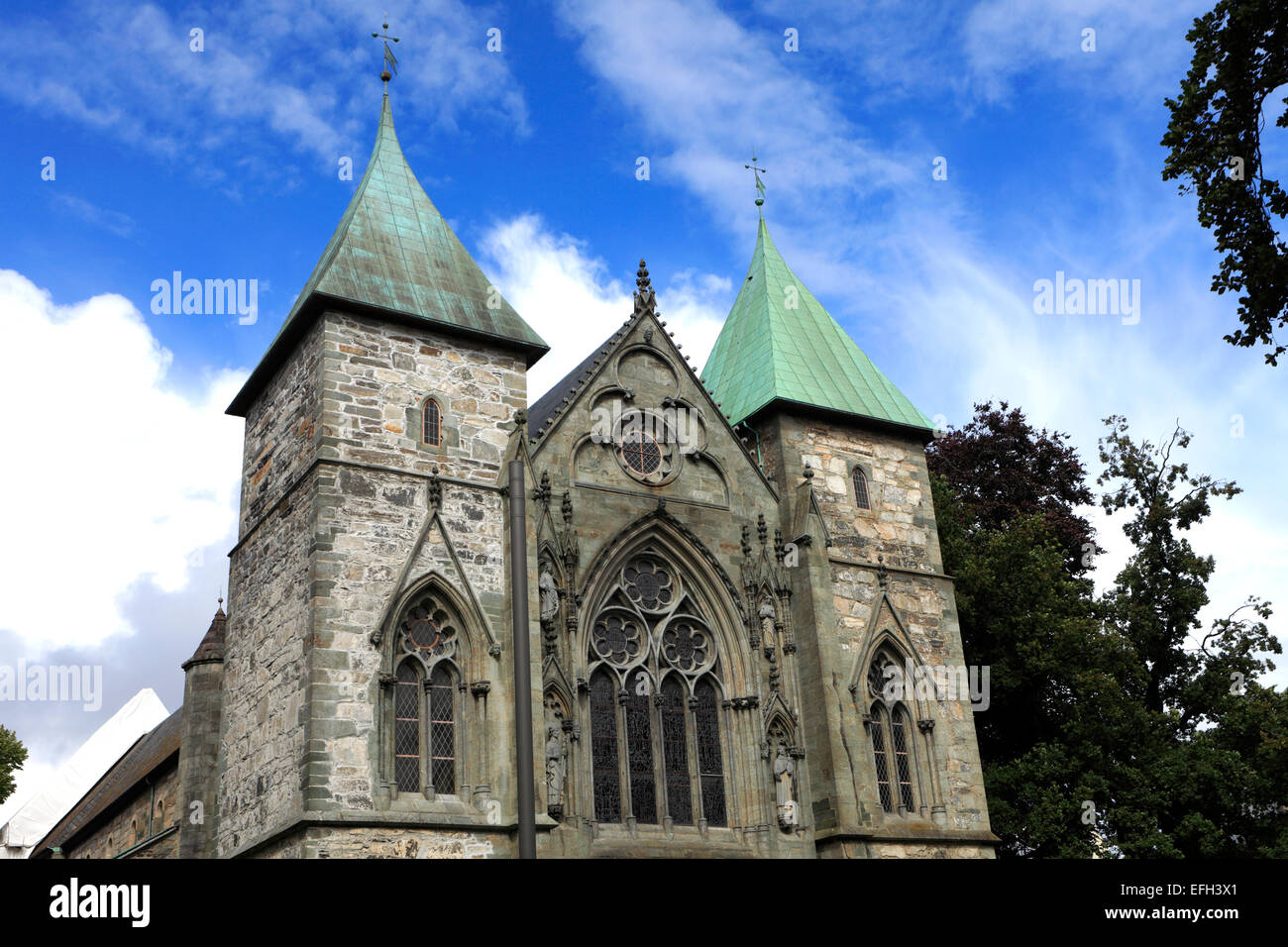 Stavanger Domkirke (St. Svithun Kathedrale) Stavanger Town, Western Fjorde, Norwegen, Skandinavien, Europa. Stavanger Domkirke (St.) Stockfoto