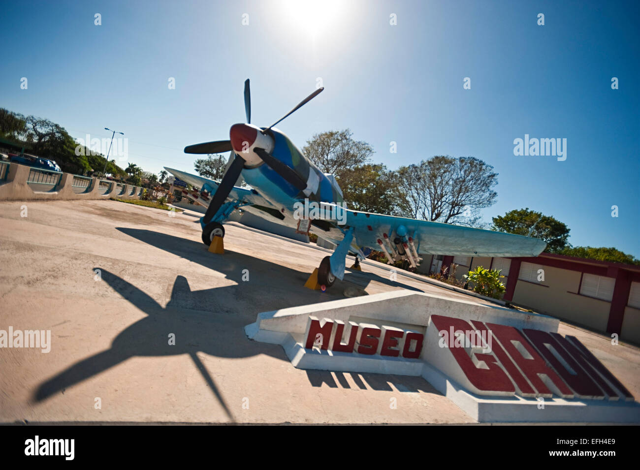 Horizontale Ansicht der Schweinebucht-Museum (Musée Girón) auf Kuba. Stockfoto