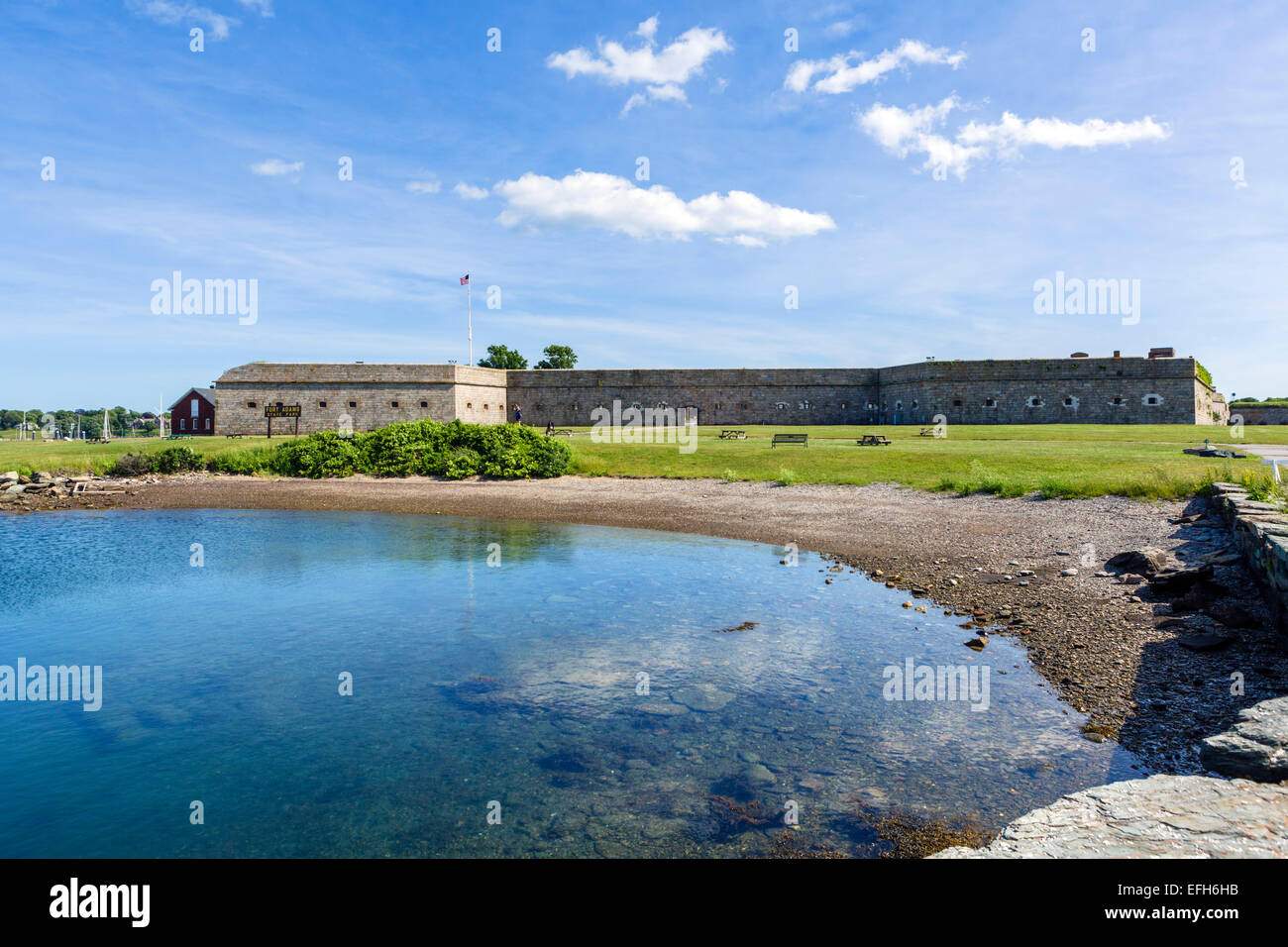 Fort Adams, Fort Adams State Park, Newport, Rhode Island, USA Stockfoto