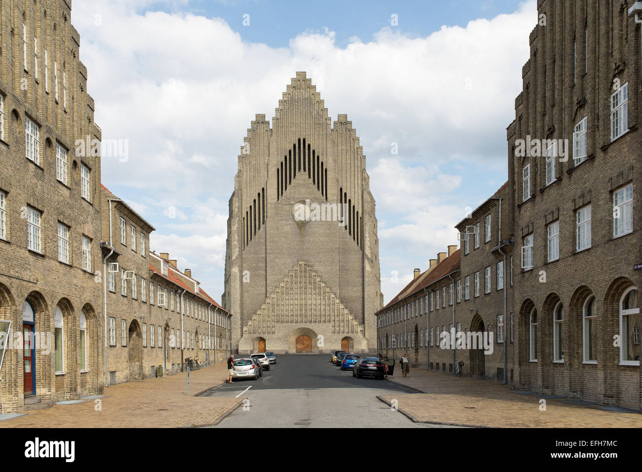 Grundtvig Kirche in Bispebjerg, Kopenhagen, Dänemark Stockfoto