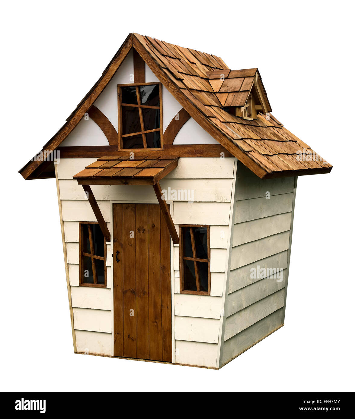 Solide gebaut aus Holz Wendy Haus oder spielen Stockfoto