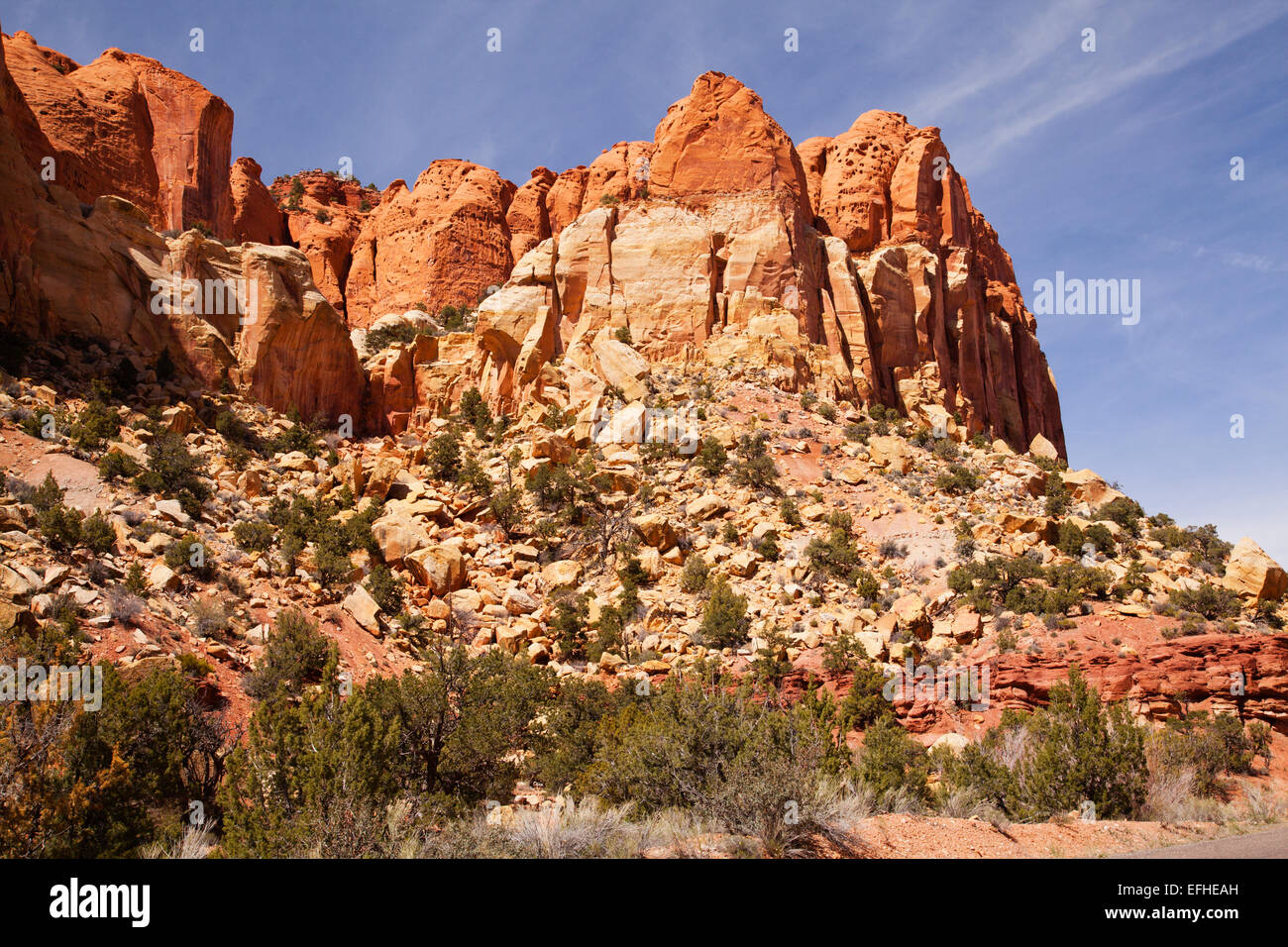 Burr Trail Sandstein Stockfoto