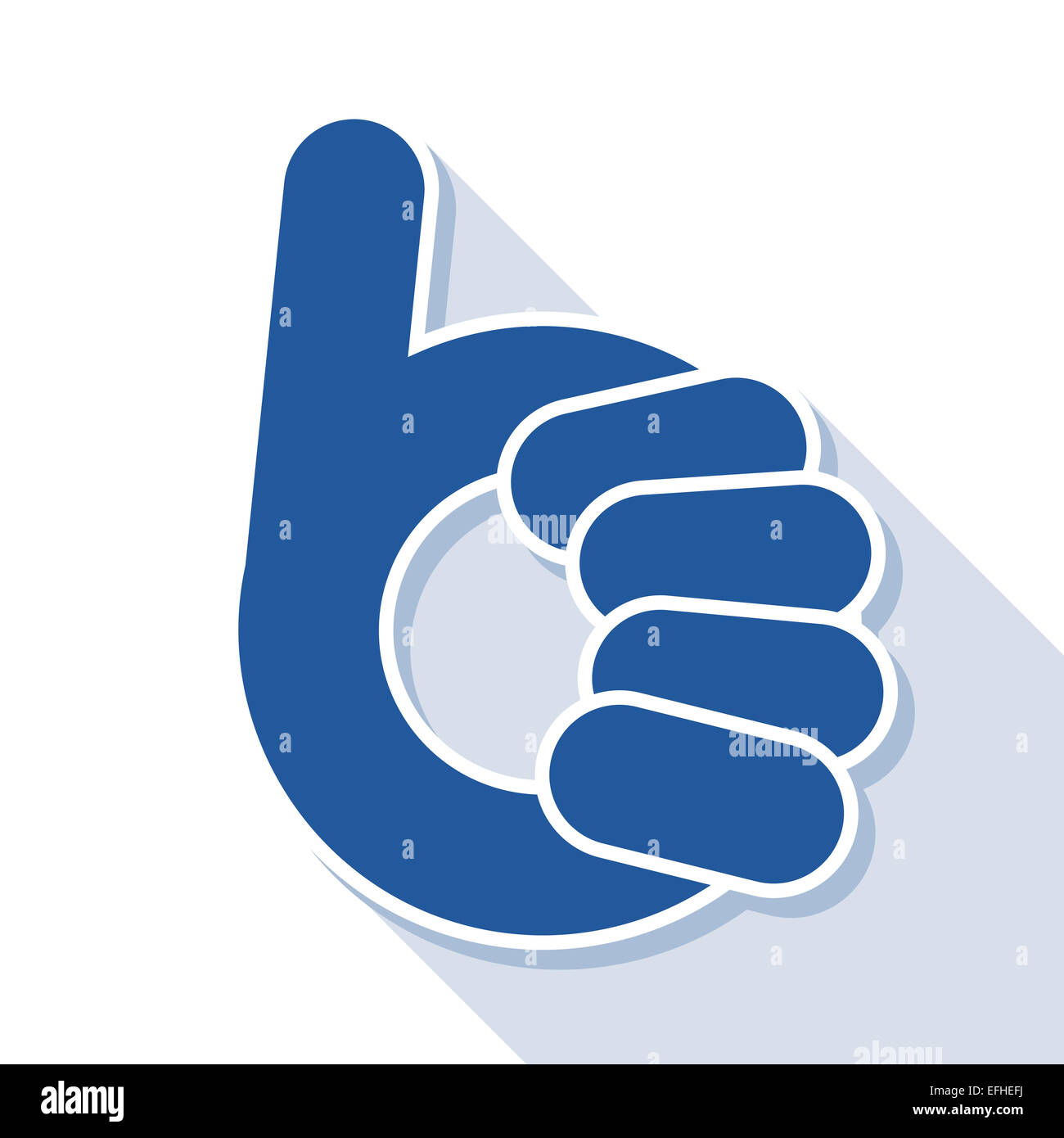 Abstrakte Thumb Up-wie Symbol, Vektor Stockfoto