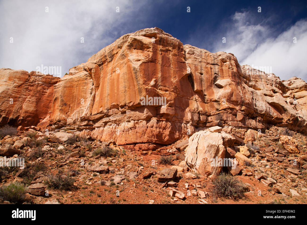 Burr Trail Sandstein Stockfoto