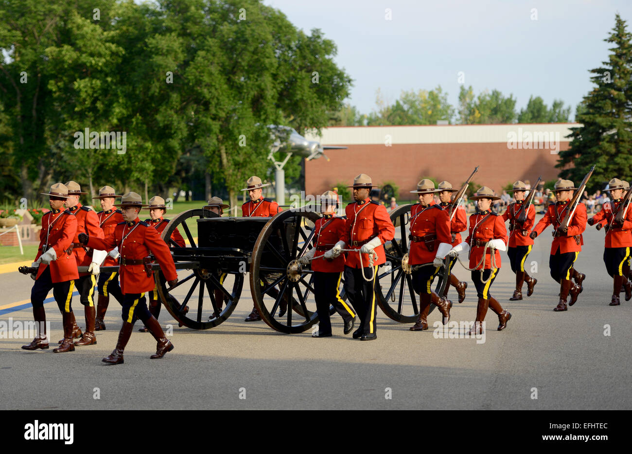 Königliche kanadische montiert Polizei Depot, RCMP Ausbildungsakademie in Regina, Saskatchewan, Kanada Stockfoto