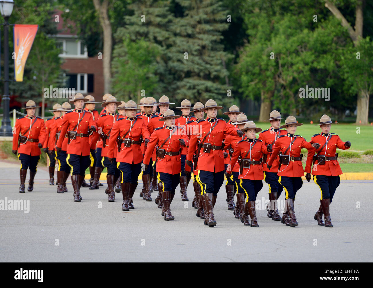 Königliche kanadische montiert Polizei Depot, RCMP Ausbildungsakademie in Regina, Saskatchewan, Kanada Stockfoto