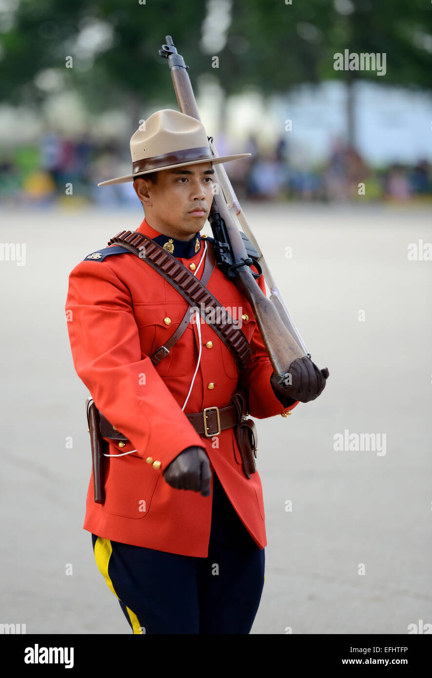 Königliche kanadische montiert Polizei Depot, RCMP Ausbildungsakademie in Regina, Saskatchewan, Kanada Stockfoto