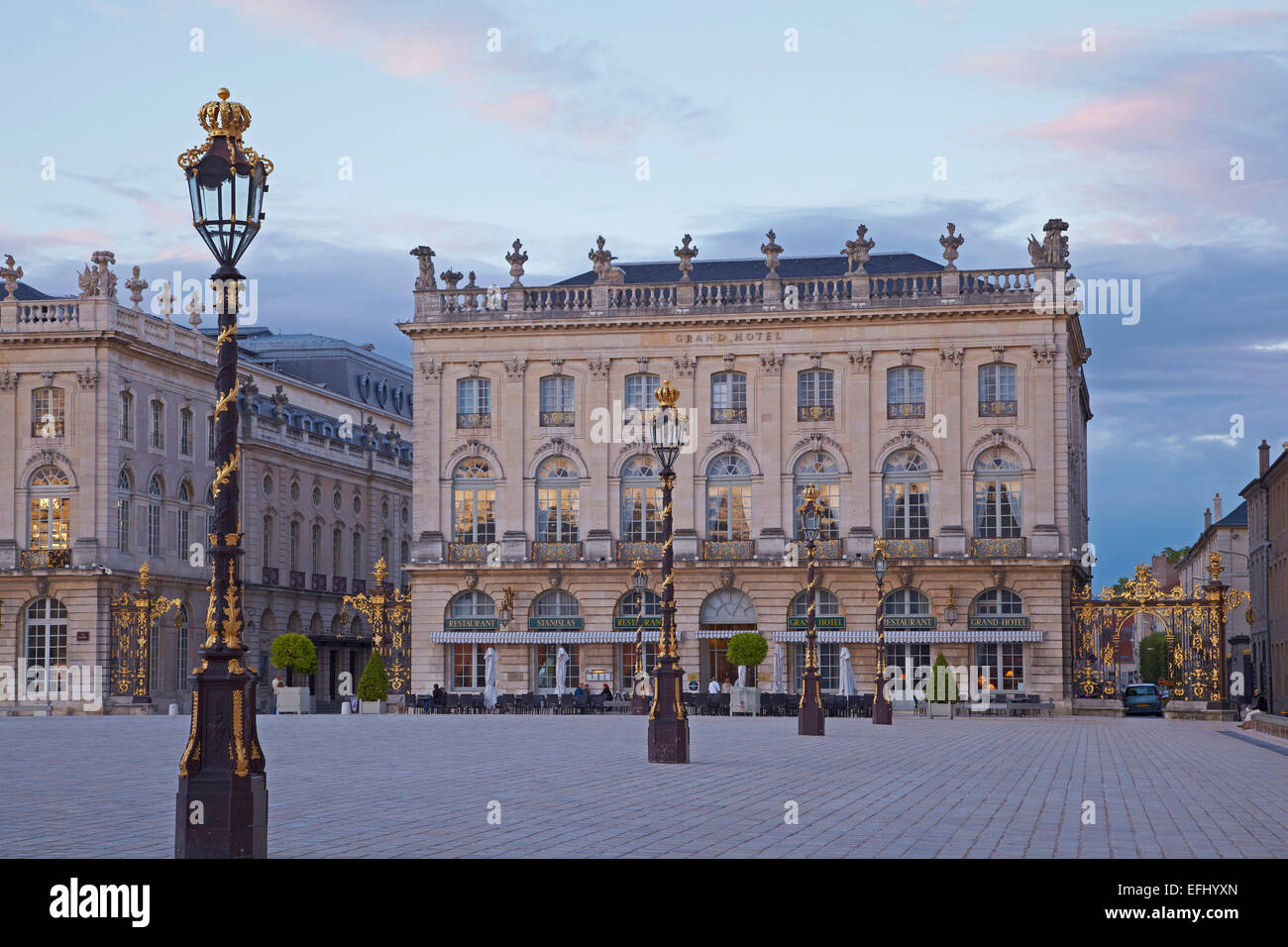 La Place Stanislas in Nancy, UNESCO-Weltkulturerbe, Meurthe-et-Moselle, Region Alsace-Lorraine, Frankreich, Europa Stockfoto