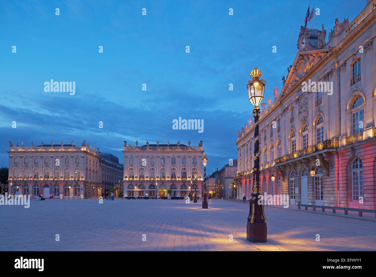 La Place Stanislas in Nancy, Dept, UNESCO-Weltkulturerbe, Meurthe-et-Moselle, Region Alsace-Lorraine, Frankreich, Europa Stockfoto