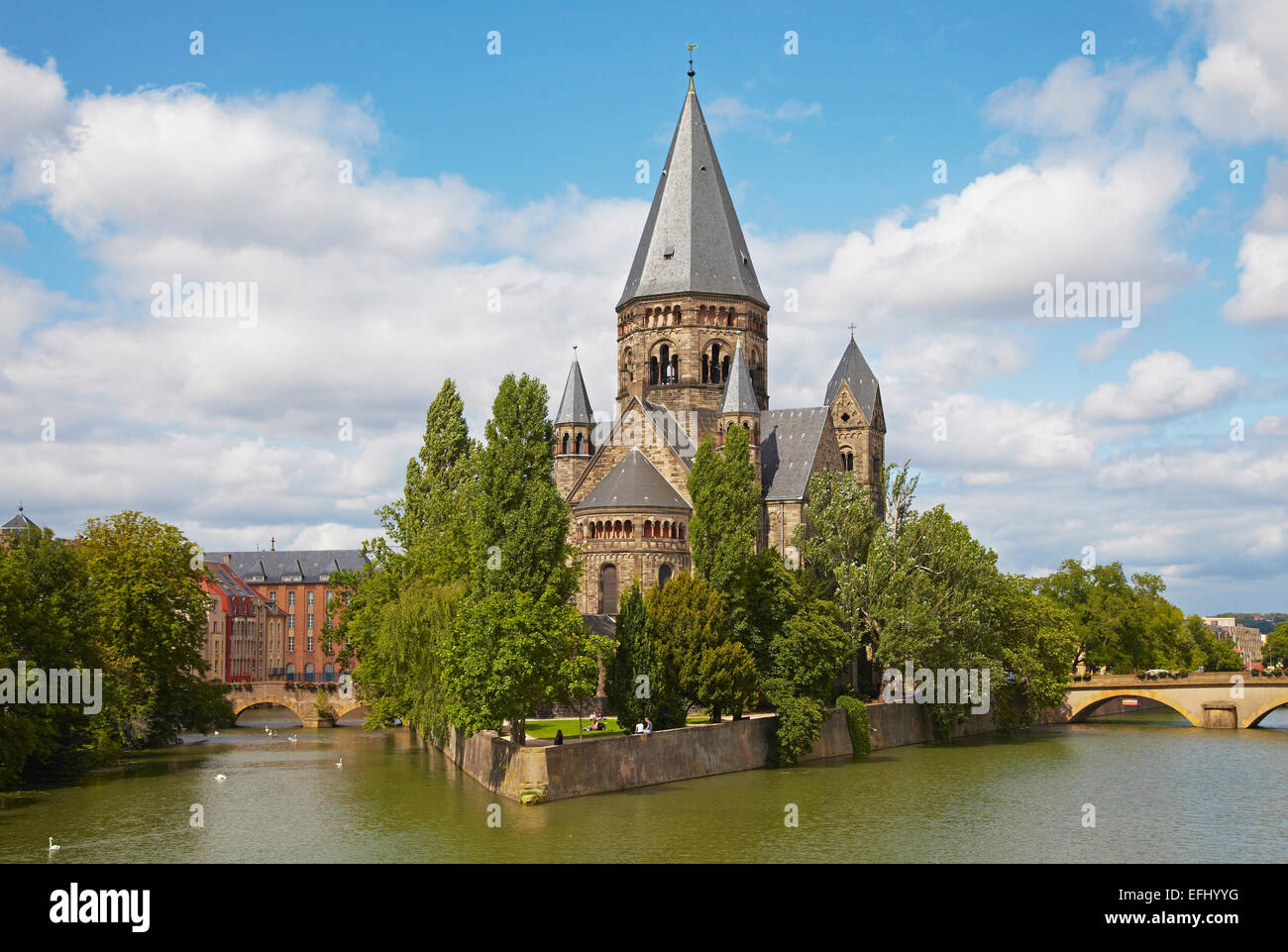 Temple Neuf, Mosel, Metz, Moselle, Region Elsass Lothringen, Frankreich, Europa Stockfoto