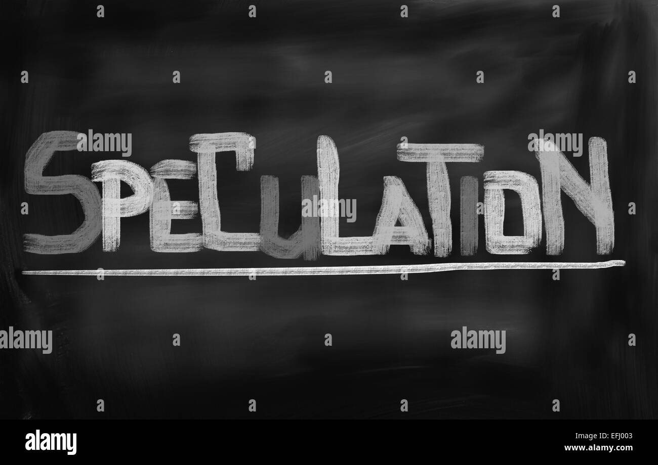 Spekulationen-Konzept Stockfoto