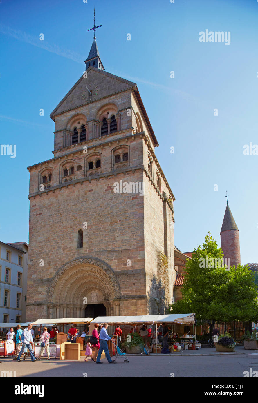 St. Maurice Basilika, Epinal, Mosel, Abt. Vogesen, Region Alsace-Lorraine, Frankreich, Europa Stockfoto