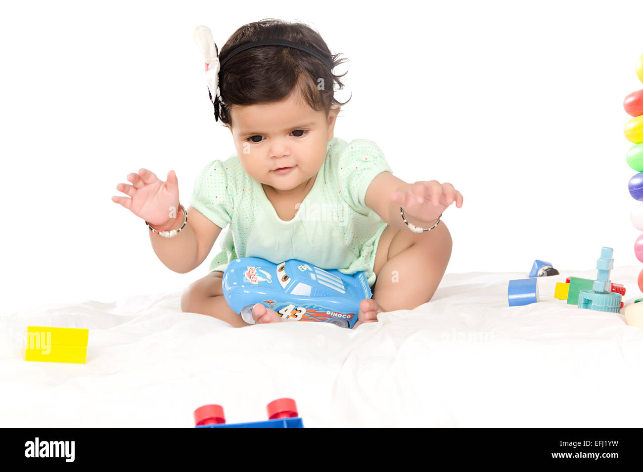 1 indische Beautiful baby Stockfoto