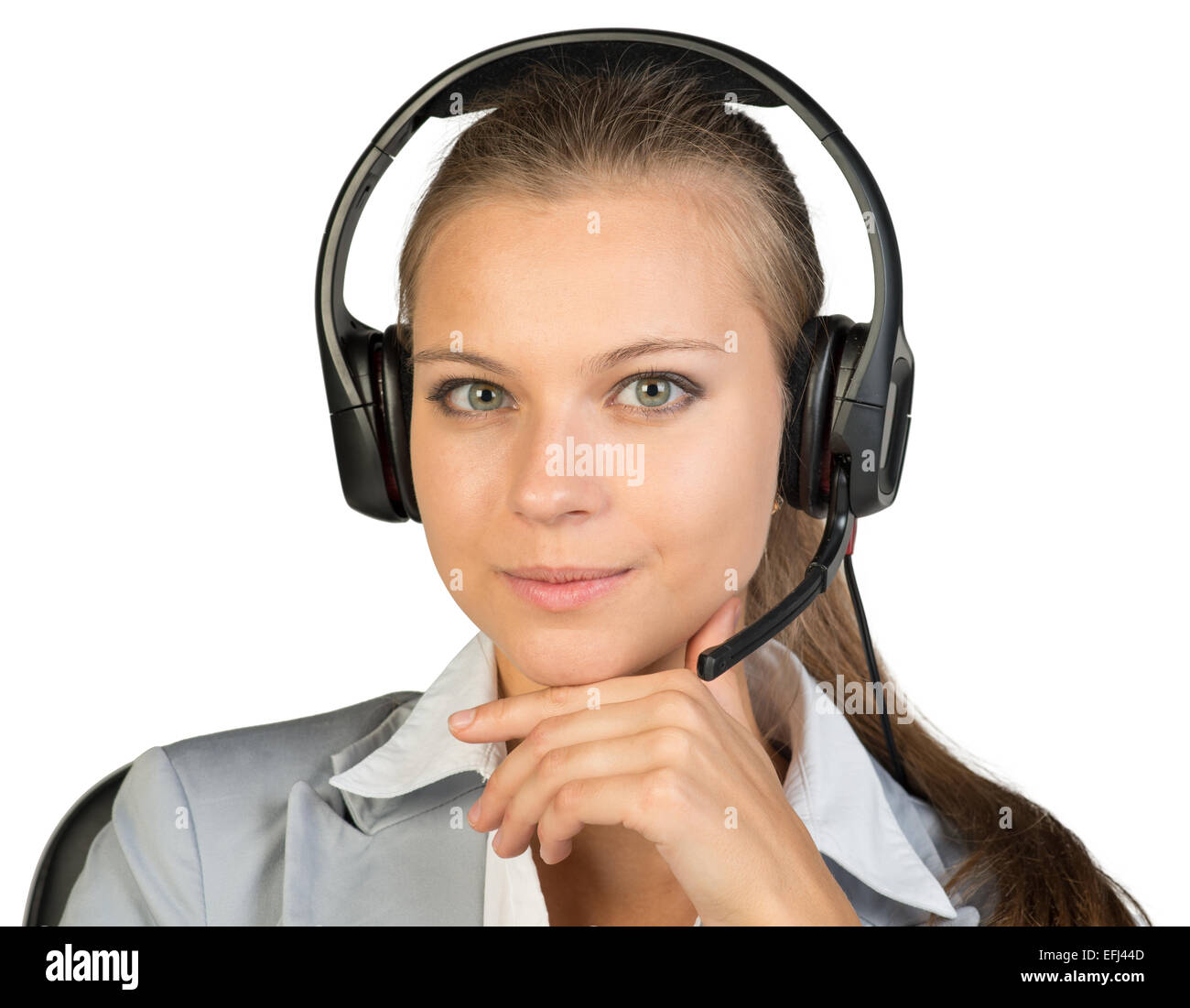Hand unter kinn geste -Fotos und -Bildmaterial in hoher Auflösung – Alamy