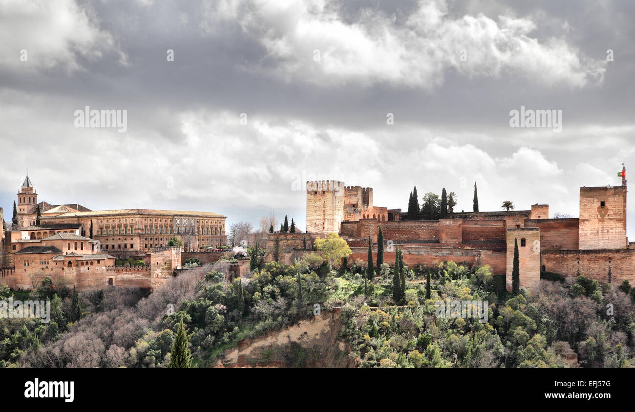 Palast von Alhambra, Granada, Spanien Stockfoto