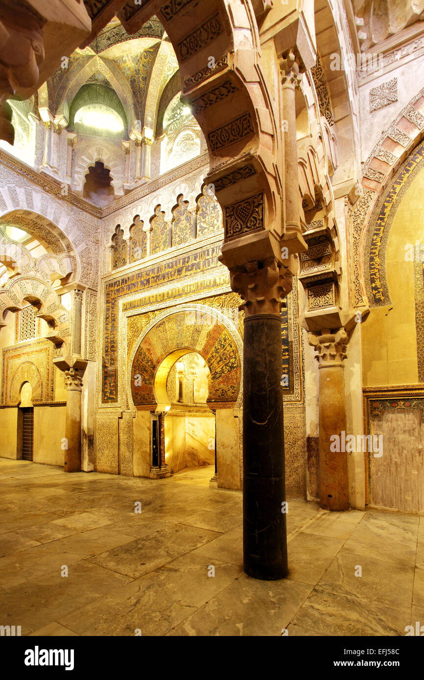 Die Mezquita von Córdoba (Mezquita) Interieur, Spanien Stockfoto