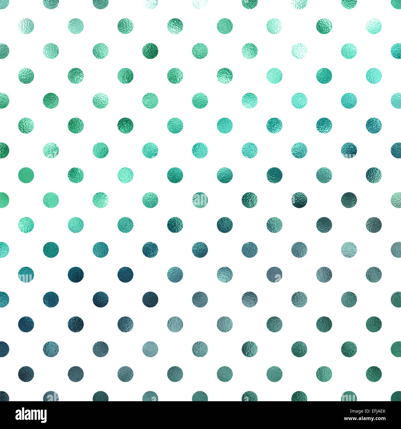 Grüne Aqua Petrol / blau weißen Polka Dot Muster Swiss Dots Textur digitales Papierhintergrund Stockfoto