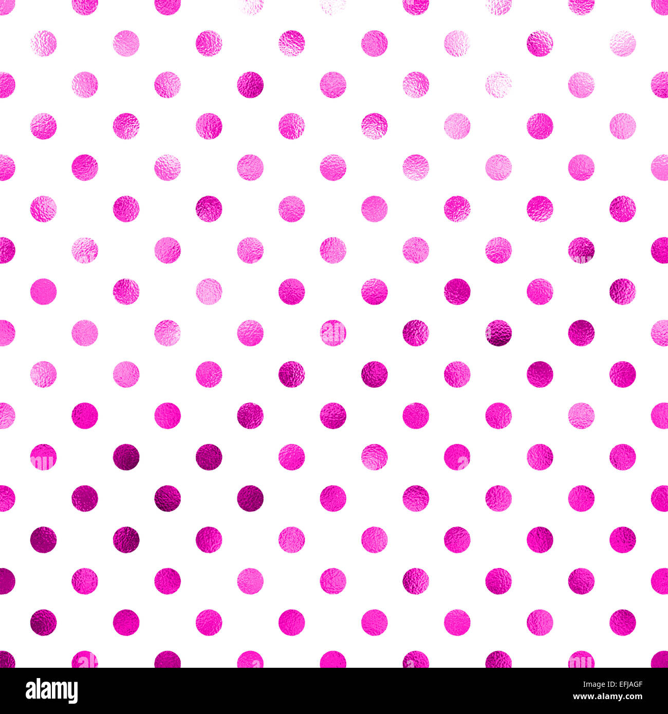 Rosa weiße Polka Dot Muster Swiss Dots Textur digitales Papierhintergrund Stockfoto