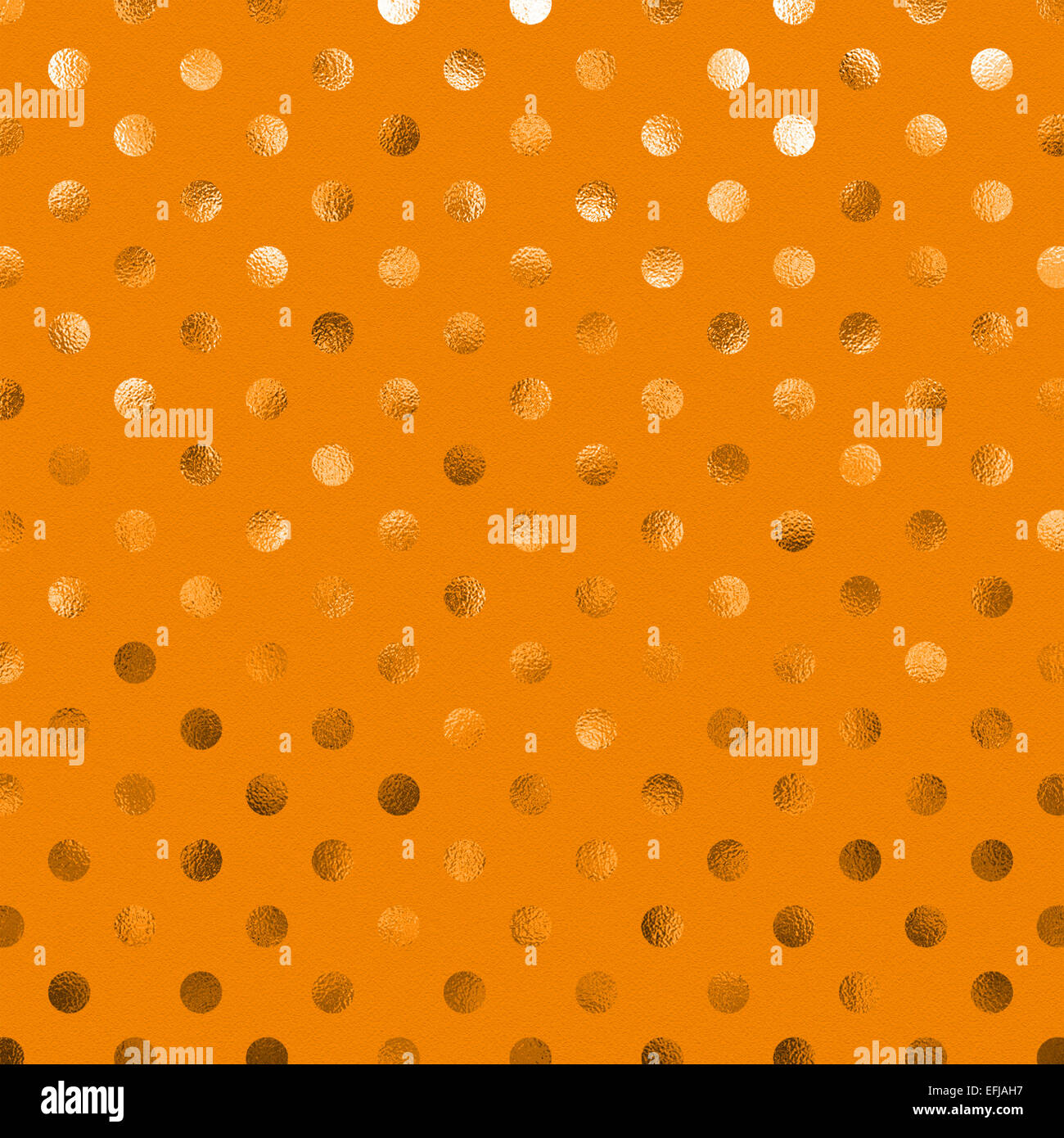 Orange Metallic Folie Polka Dot Muster Swiss Dots Textur Papier Farbe  Hintergrund Stockfotografie - Alamy