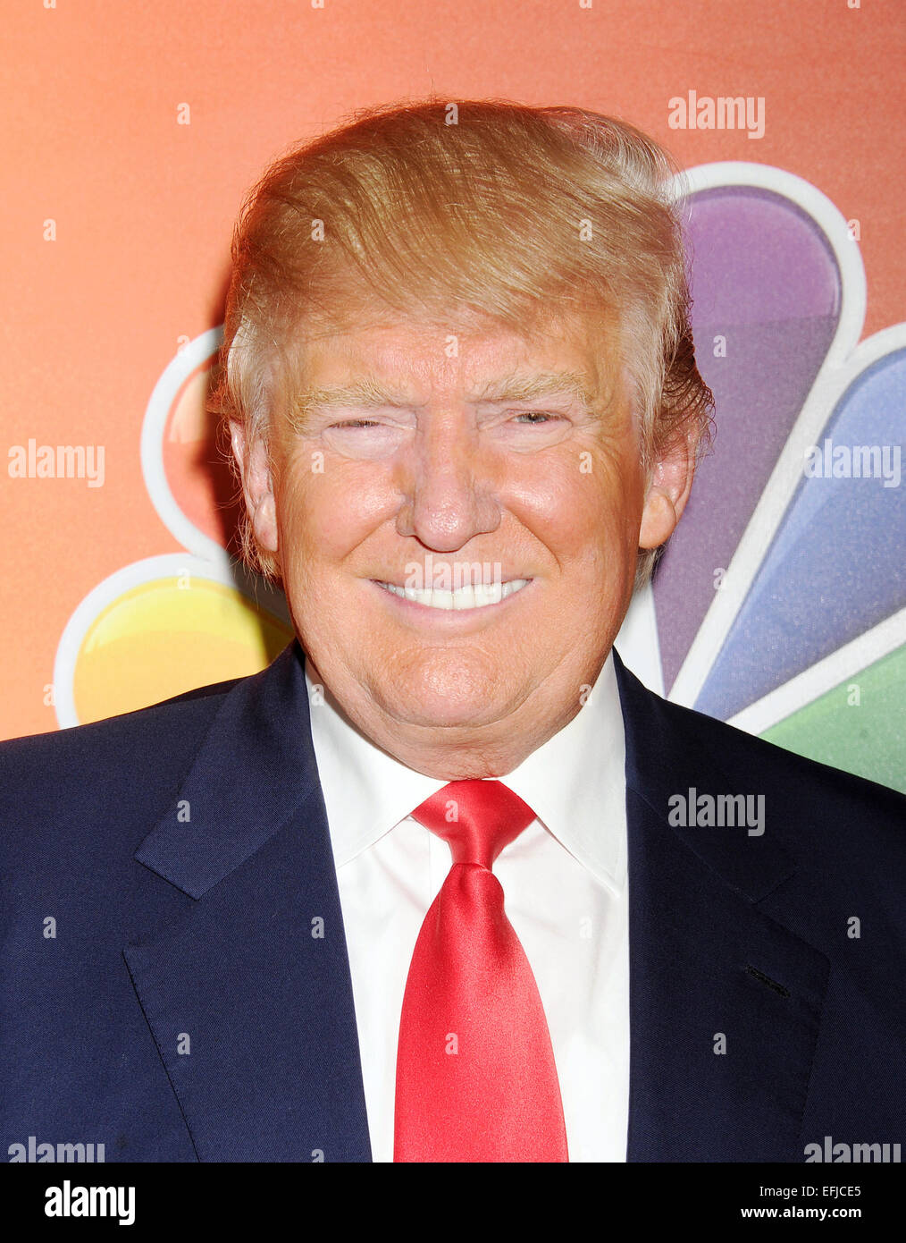 DONALD TRUMP U.S. Unternehmer im Januar 2015. Foto Jeffrey Mayer Stockfoto