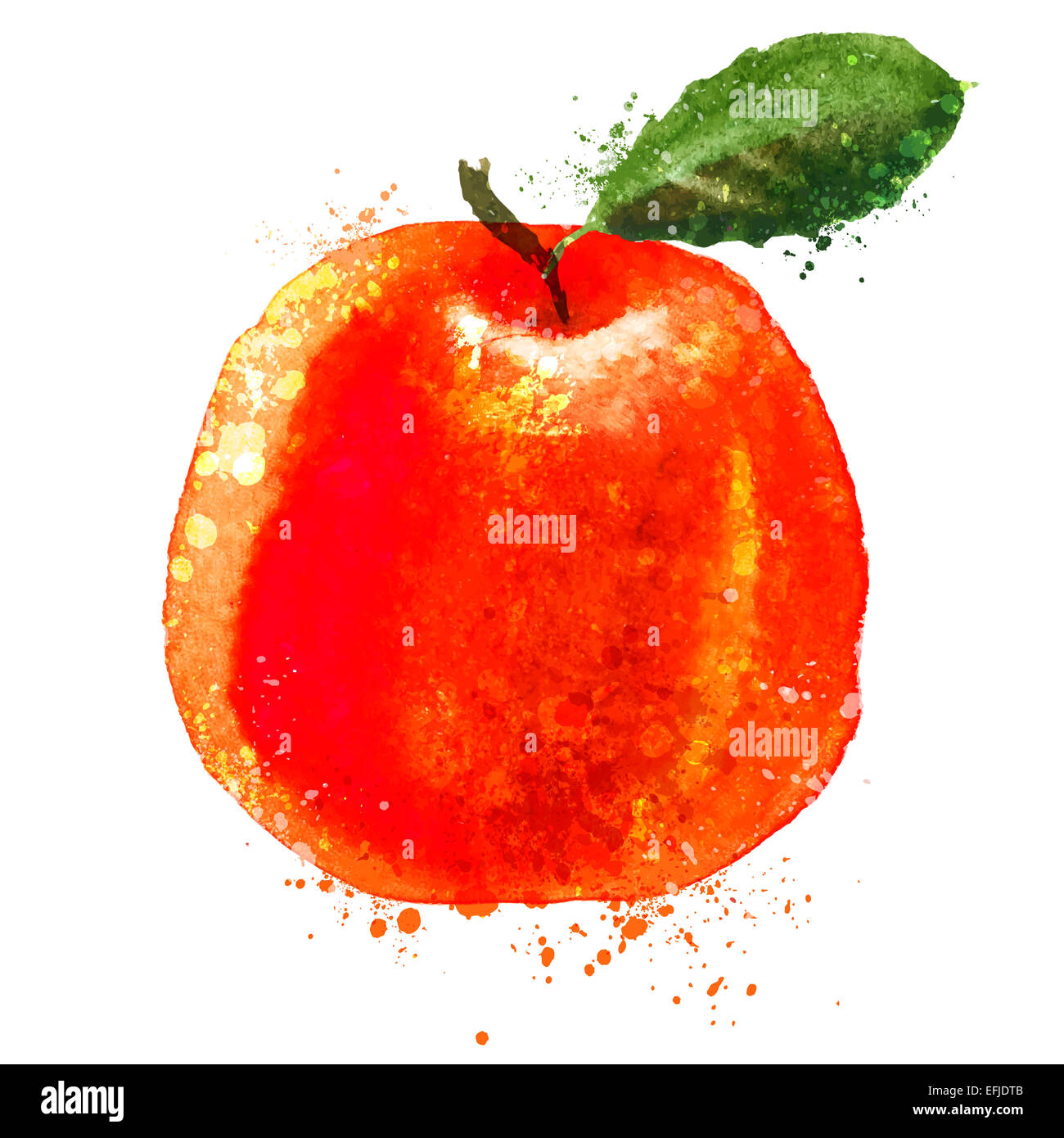 Zitrus-Vektor-Logo-Design-Vorlage. Symbol für Obst oder Essen. Stockfoto