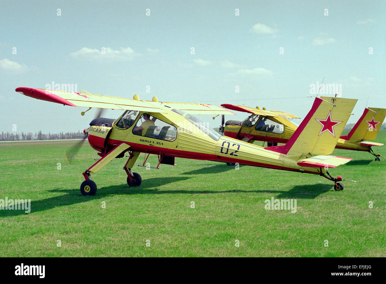 Trainingsflugzeug Wilga Stockfoto