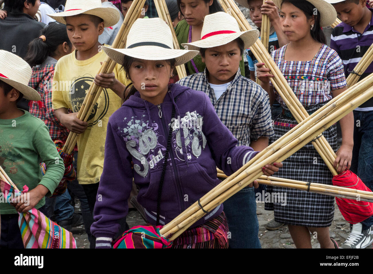 Feier der Fiesta de Santo Tomás in Chichicastenango, Guatemala Stockfoto