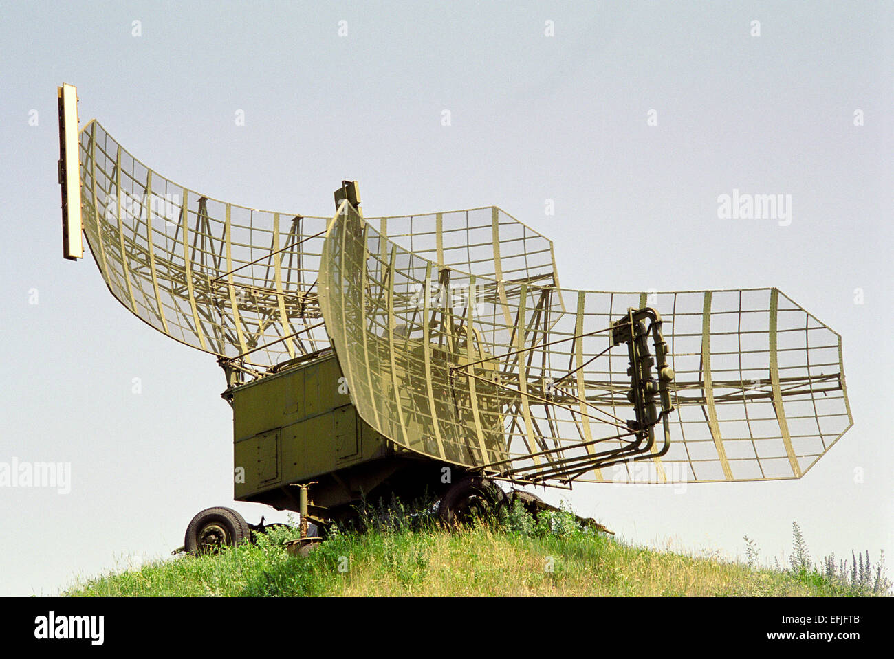 Militärische russische Radarstation Stockfoto