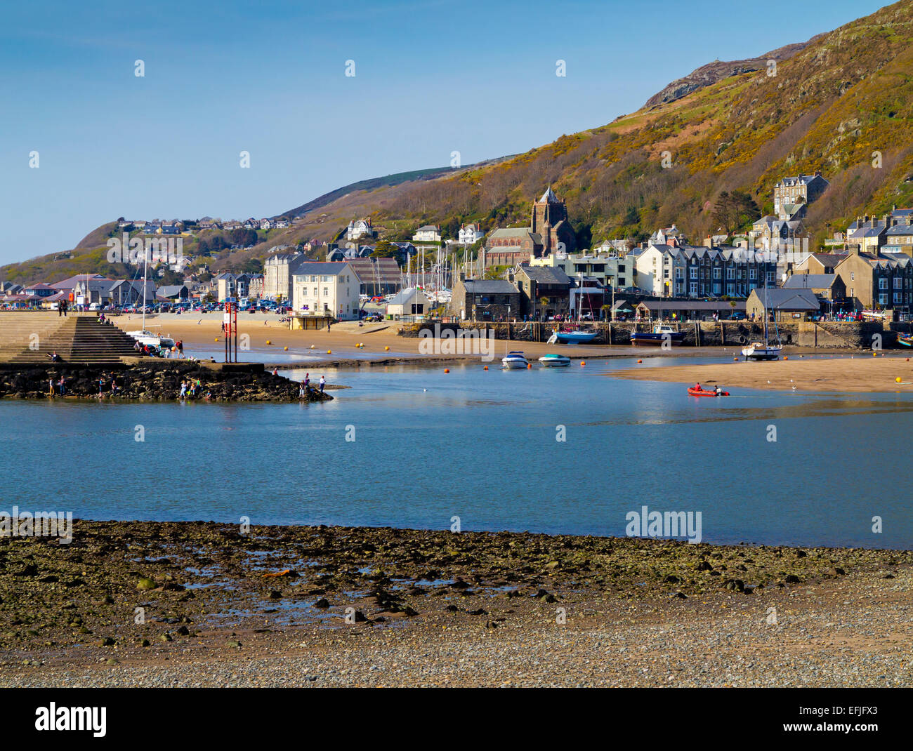 Die Mündung des Mawddach in Barmouth Schach in Gwynedd Snowdonia Nordwales UK Stockfoto