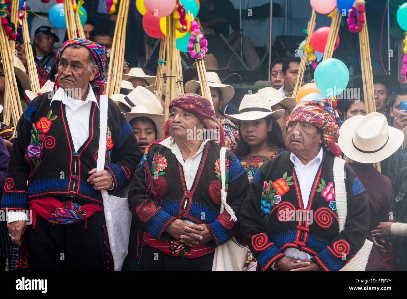 Feier der Fiesta de Santo Tomás in Chichicastenango, Guatemala Stockfoto
