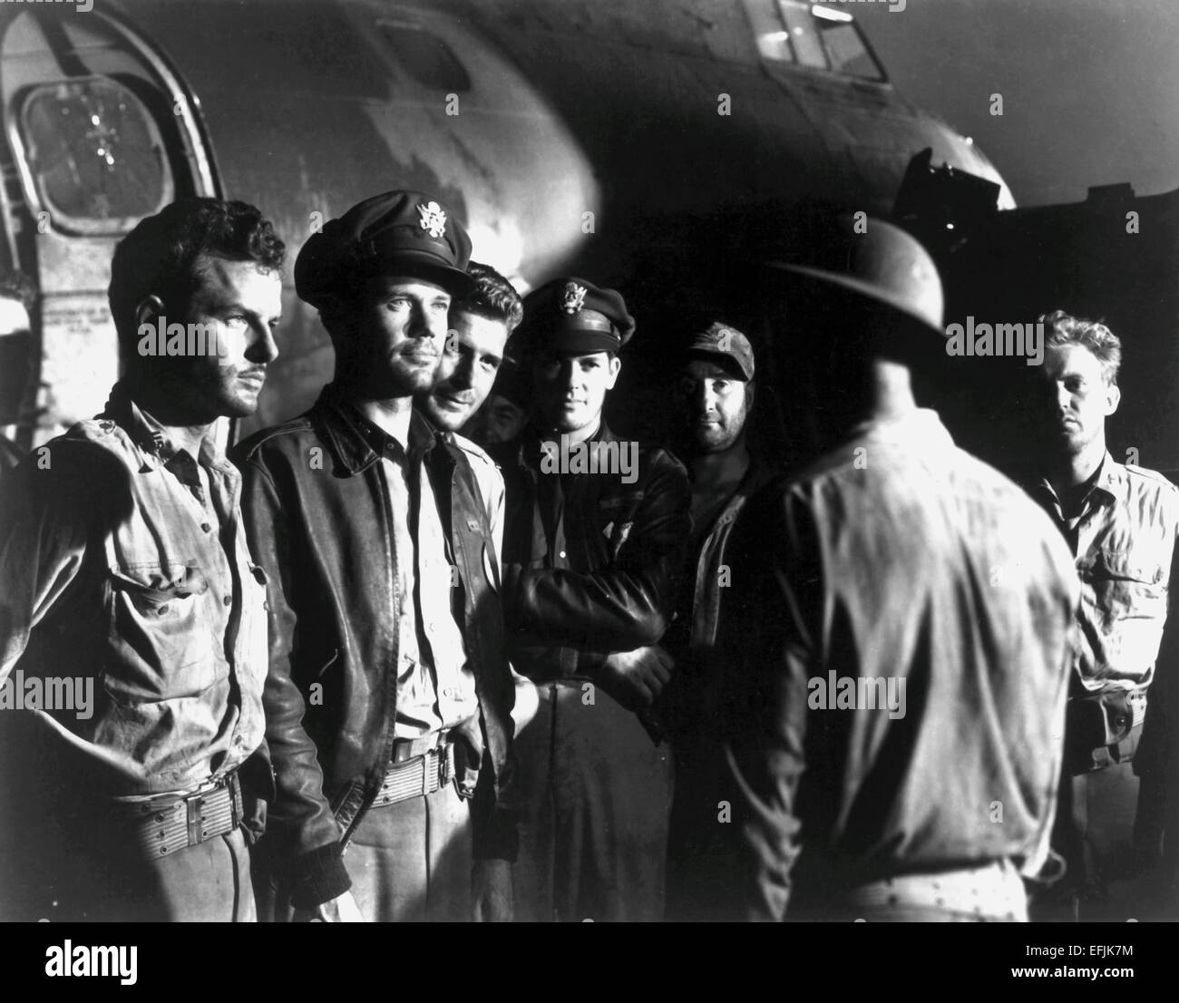 JOHN RIDGELY, GIG YOUNG, ARTHUR KENNEDY, Luftwaffe, 1943 Stockfoto